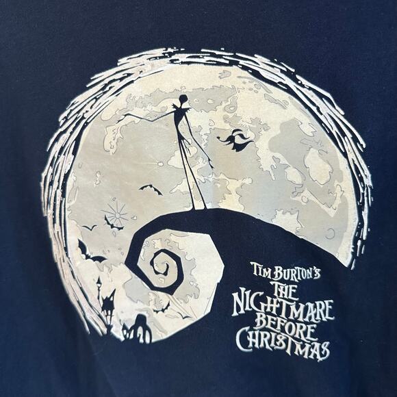 Nightmare before Christmas long sleeve black top size XXL - Picture 2 of 5